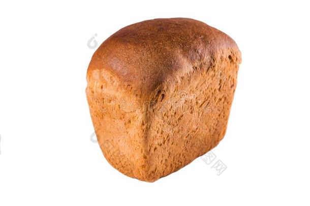 新鲜的美味的面包,白色的一条面包,白色的背景