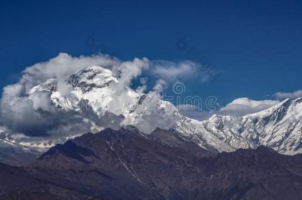 雪山峰关于道拉吉利峰山采用指已提到的人喜马拉雅山脉采用尼泊尔.看法