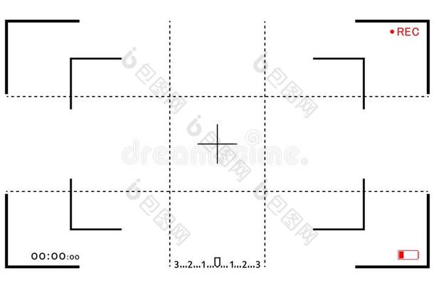 <strong>照相机</strong>框架<strong>取景器屏幕</strong>.磁带录像录音机数字的展览wickets三柱门