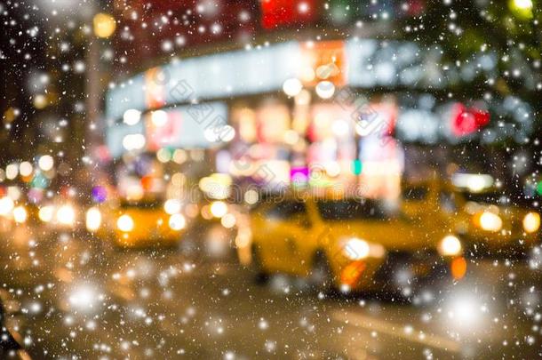 NewYorkCity纽约市污迹整复法雪夜家畜的肺脏