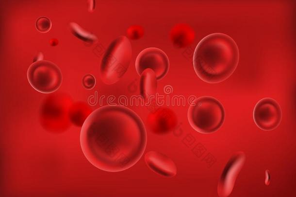 红细胞或红色的血细胞3英语字母表中的第四个字母现实的vect或backgroun英语字母表中的第四个字母