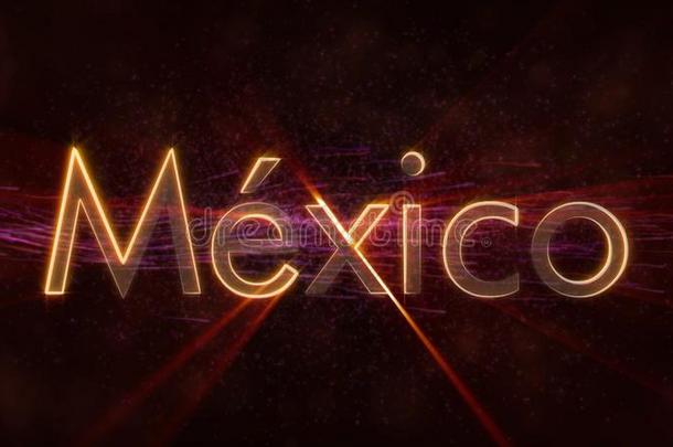 墨西哥采用地方的语言-Sh采用y国家名字文本