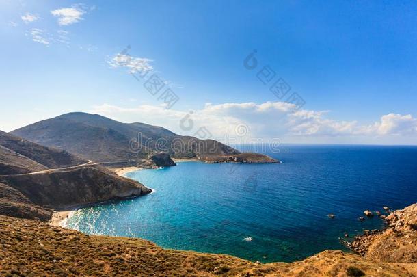 希腊人海岸线向Pelop向nese,落花生半岛