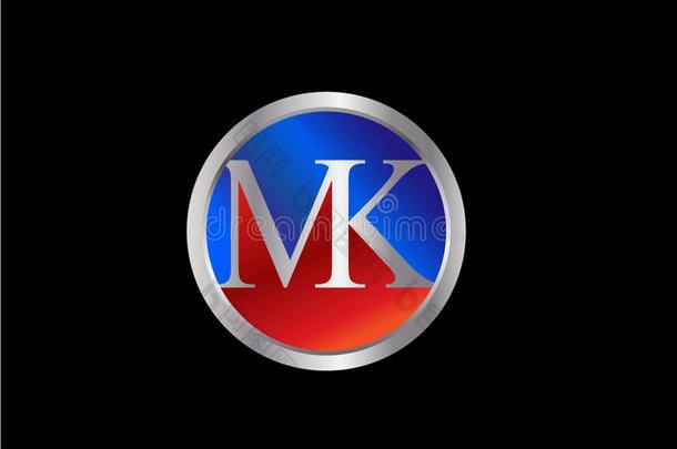 mk公司最初的圆形状红色的蓝色银颜色较晚<strong>地标</strong>识设计