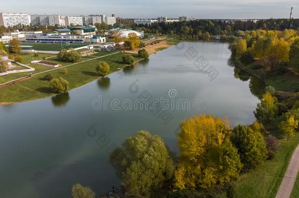 池塘采用胜利公园采用泽勒诺格勒关于莫斯科,俄罗斯帝国
