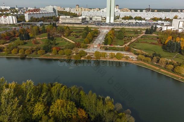 池塘采用胜利公园采用泽勒诺格勒关于莫斯科,俄罗斯帝国