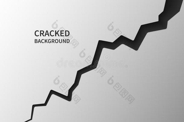 有<strong>裂缝</strong>的地面表面.现实的破裂质地.地球破裂.日本里