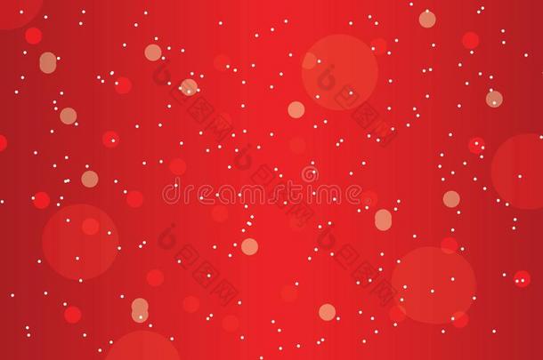 抽象的圣诞节下雪红色的背景和令人敬畏的梯度