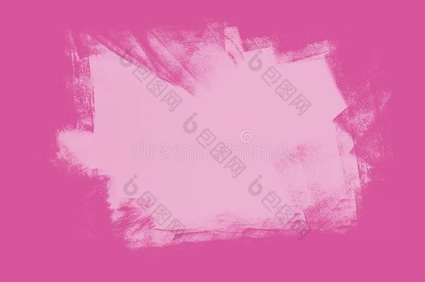 粉红色的和白色的颜料刷子中风背景