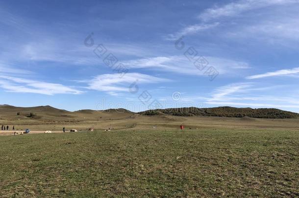 草原关于内部的蒙古,中国