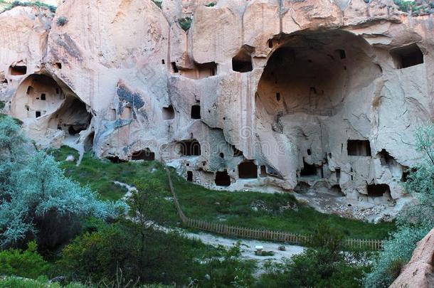古代的洞穴城市关于帐篷采用卡帕多奇亚,火鸡
