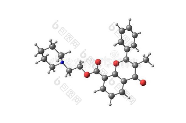 黄伏沙星分子的结构隔离的向白色的