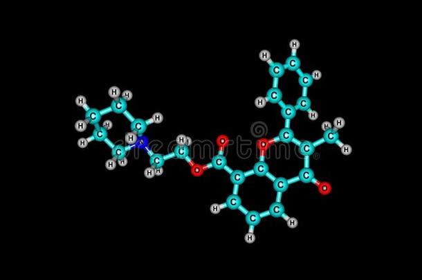 黄伏沙星分子的结构隔离的向黑的