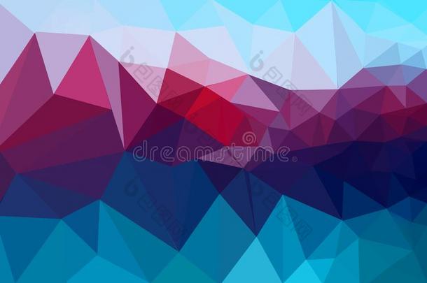 蓝色,粉红色的和紫色的多边形抽象的背景.多边形designate指明