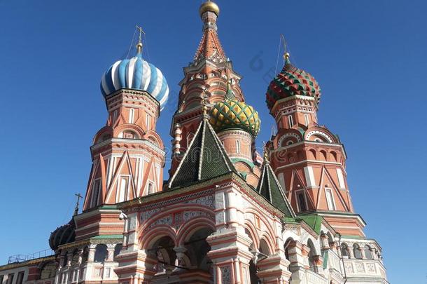 圣人般的人罗勒属植物总教堂莫斯科俄罗斯帝国