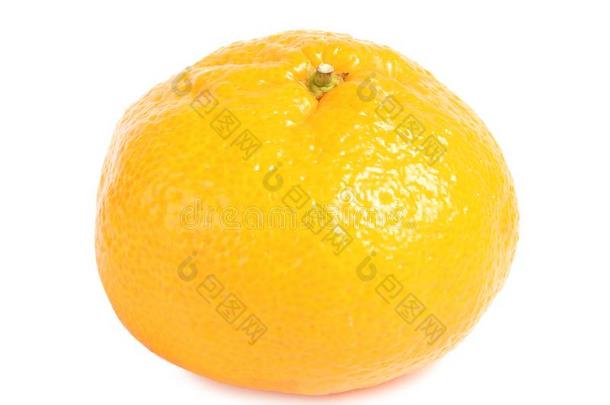 美味的成熟的<strong>柑橘</strong>向白色的背景.