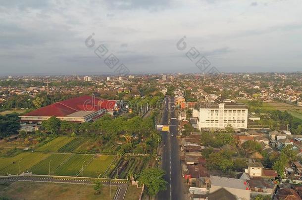 空气的看法城市日惹,印尼