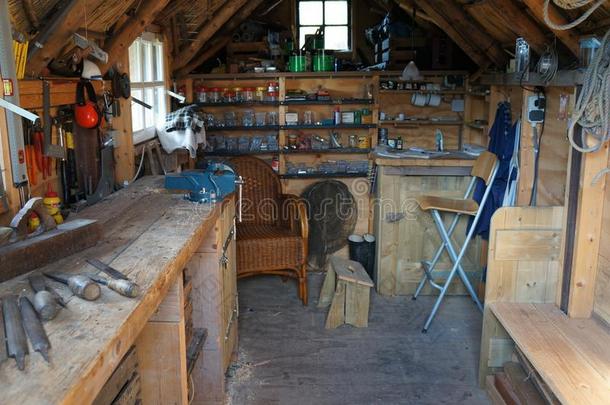 木工手艺车间和工具