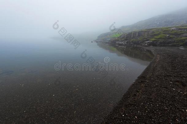 多雾的风景关于索瓦格斯瓦特湖