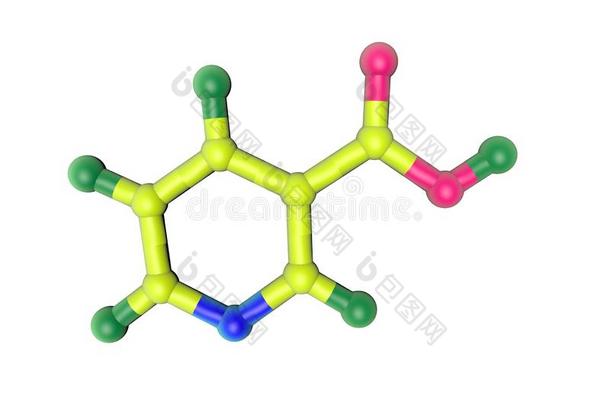 分子的模型关于烟酸,维生素英语字母表的第2个字母3.饮食的增补.中值