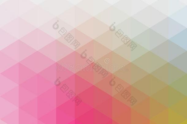 软的彩色粉笔有色的几何学的模式和三角的原理我