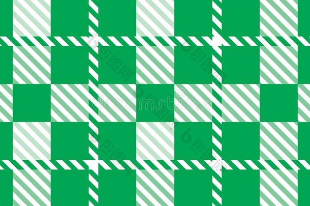 绿色的有条纹或方格纹的棉布模式.质地从菱形为-彩格呢,表克