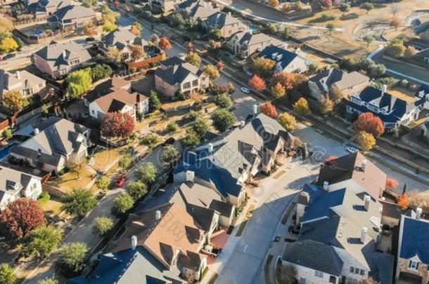 全景的顶看法行关于单一的家庭住宅采用住宅的Argentina阿根廷