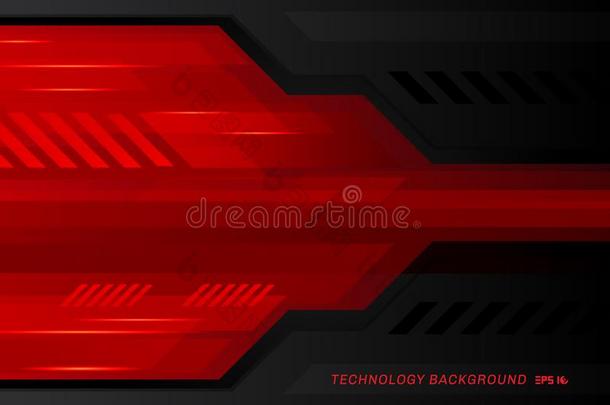 抽象的<strong>科技</strong>金属的红色的<strong>黑</strong>的对比技术改革