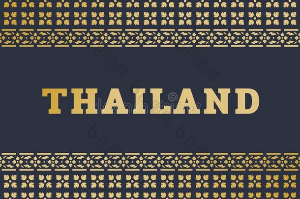 金泰国文本向金线条ThaiAirwaysInternational泰航国际花文本ure框架传统的