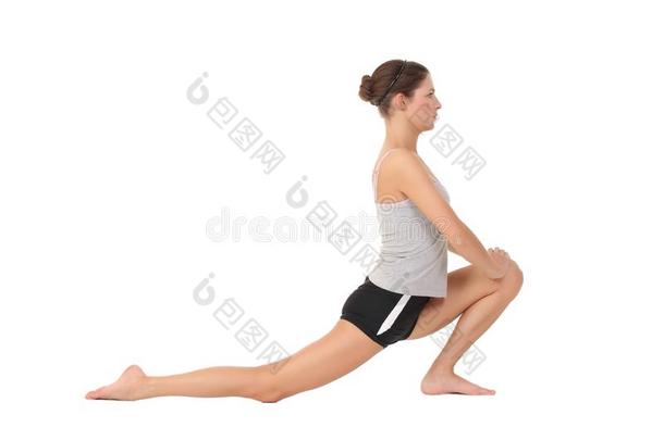 女人训练瑜伽