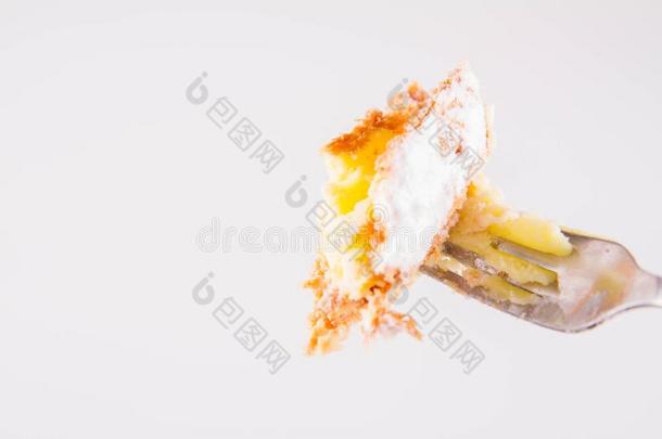 拿破仑卡蛋糕<strong>吃</strong>和一餐叉