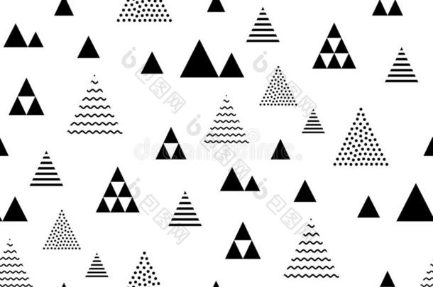 抽象的无缝的模式和小的三角形复述