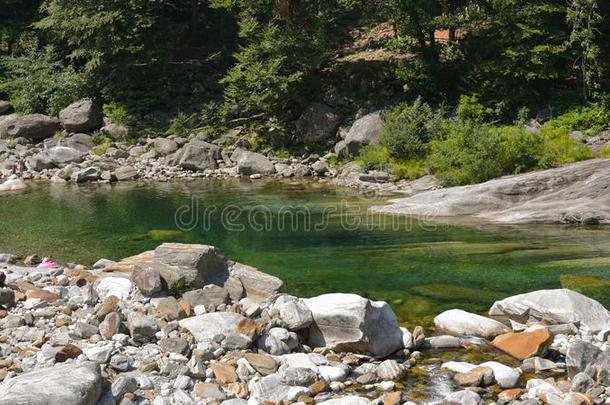 夏风景和镇定的河