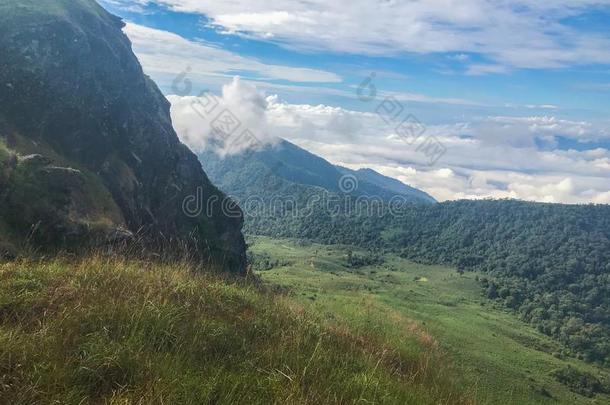 高的山和岩石在<strong>恰恰</strong>显微镜下聚集指数,泰国