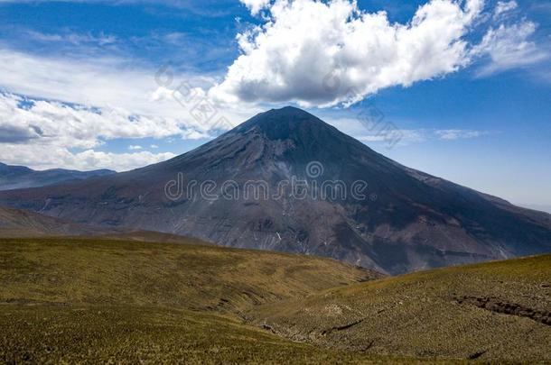 米斯提小羊驼火山背面容采用阿雷基帕秘鲁