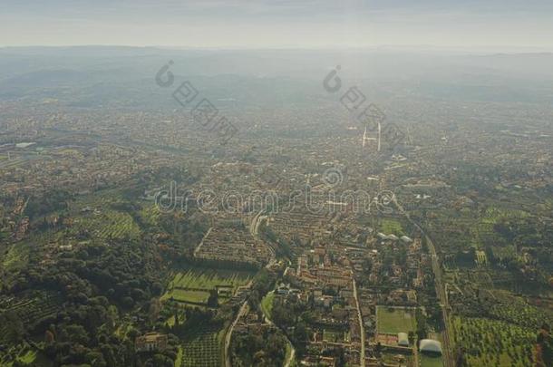 <strong>高</strong>的<strong>高</strong>度空气的看法关于弗洛伦斯城市风光照片,意大利