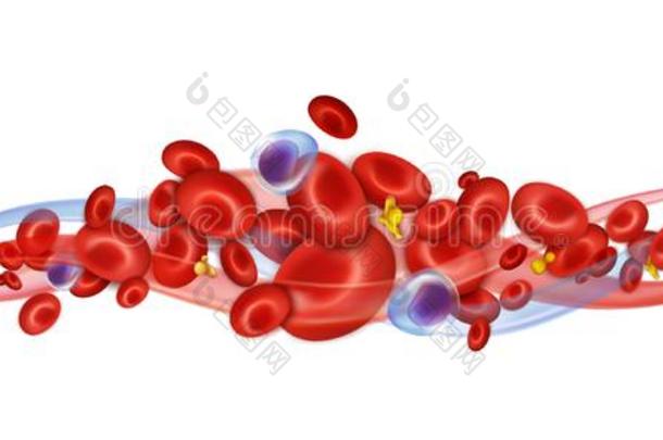 血细胞.白细胞,红细胞和血小板