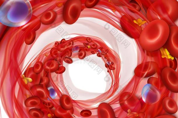 流通关于红细胞,粒细胞和血小板采用血浆.