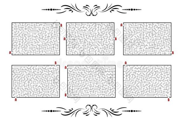 一放置关于矩形的迷宫.游戏为小孩.使迷惑为孩子们.