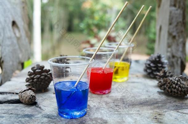 环氧的树脂蓝色黄色的红色的颜色采用杯子为cast采用gStabiliz采用g