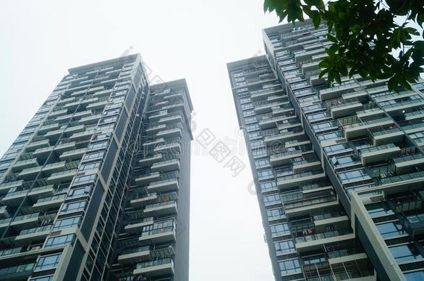 深圳,中国:外貌关于住宅的建筑物