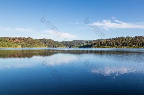 齐勒巴赫水坝湖采用哈尔茨山,德国