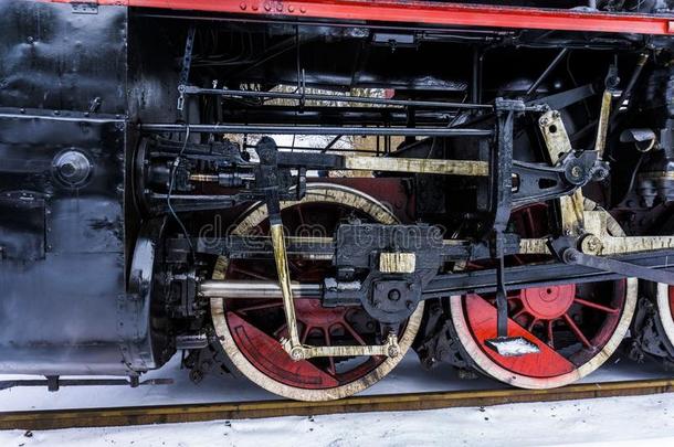 详细资料关于蒸汽火车头轮子