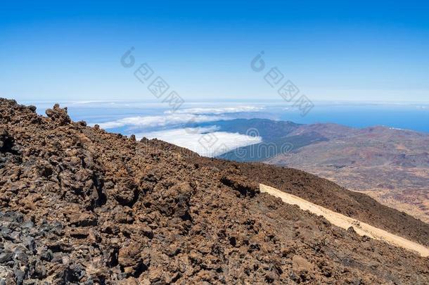 指已提到的人熔岩田关于lowalloysteel低合金钢粗纺毛毯喷火山口关于泰德火山.