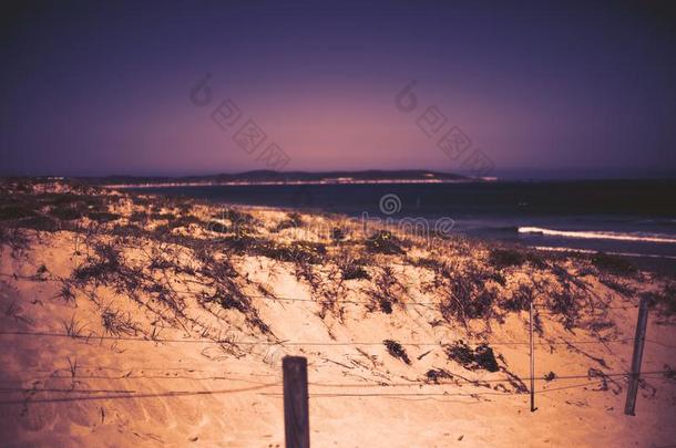 自然的风景背景.沙看法.海岸沙丘海滩海竞争