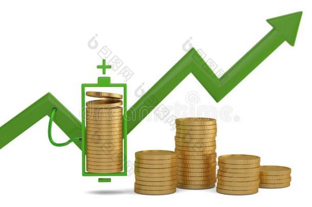 金coinsurance联合保险和<strong>电池</strong>和财政的图表隔离的向白色的波黑