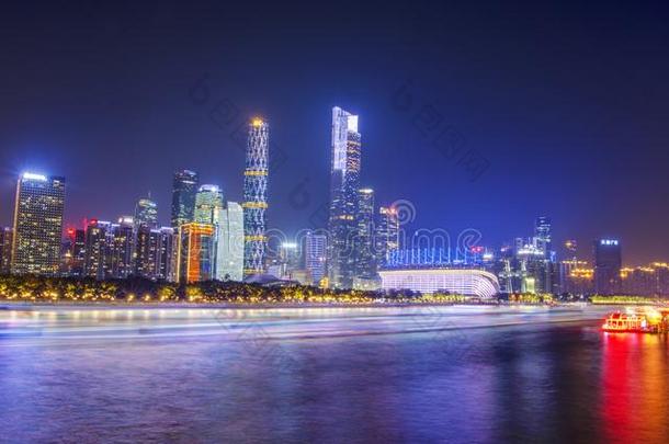 广州珍珠河<strong>夜景</strong>,珠江新的城镇