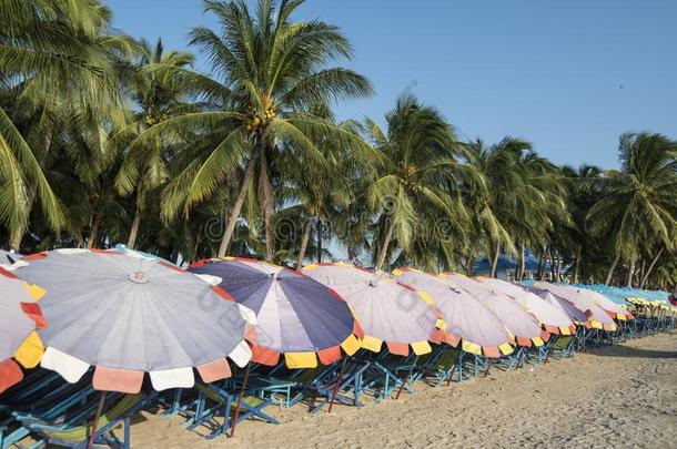 泰国春武里邦森海滩