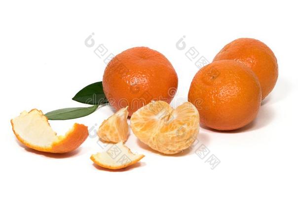 柑橘属果树成果,橘子,普通话部分,去皮的普通话