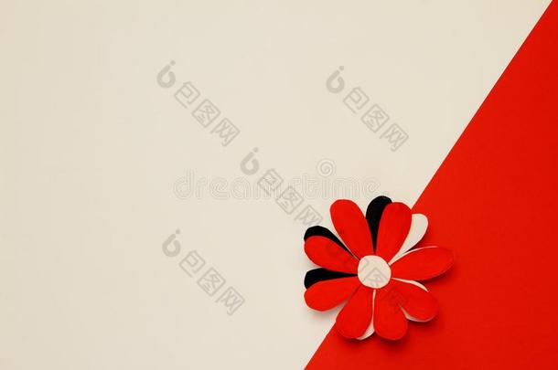 花使关于红色的,白色的,黑的纸向边关于白色的和关于